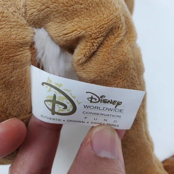 Disney Worldwide Conservation Fund Lion Plush Stuffed Toy With Original Tag - Picture 11 of 11